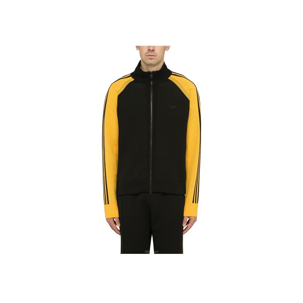 Adidas X Wales Bonner Knit Track Jacket Black Men Outerwear Multi-Color IB3261