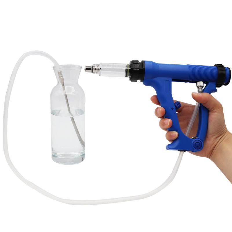 Veterinary Animal Feeding Gun 10/20/30/50ml Cattle Injector Livestock Drench Guns Continuous Syringe Vaccine Injection Infusion