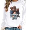 Women's Round Neck Pullover Hoodie for Spring, Autumn, and Winter