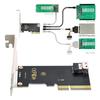 NFHK U.2 SFF-8639 NVMe PCIe SSD Cable and PCI-E 3.0 4.0~SFF-8654 SAS Card Adapter
