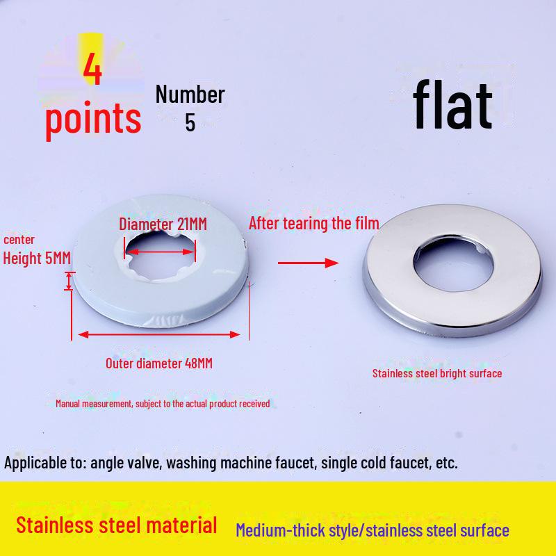 

Декоративный угловой клапан для душа из нержавеющей стали и крышка смесителя