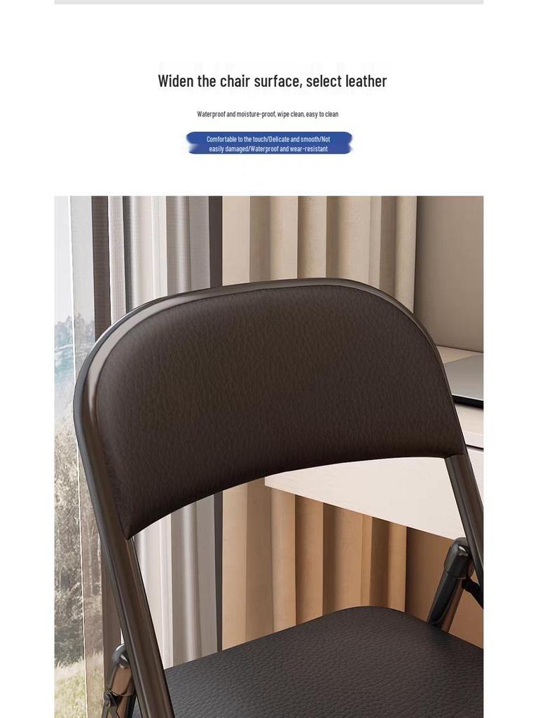 Folding Office & Dining Chair: Easy Storage, No Assembly Needed