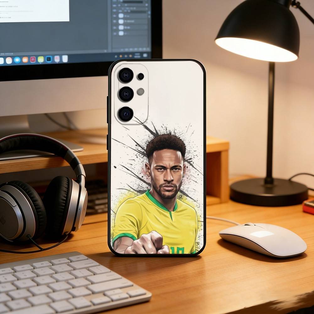 Fußballspieler Neymar Handyhülle Schwarzes Silikon Weich Für Samsung S25,S24,S21,S22,S23,S30,Ultra,S20,Plus,Fe,Lite