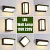 110V 220V For Outdoor Pathway Stairway Porch Balcony Garden Waterproof LED Wall Light Wall Mount Indoor Exterior Wall Lamp