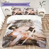 Jujutsu Kaisen Pattern Bedding uilt Set uilt Cover Pillowcase Home Decoration Birthday Gift (1 * duvet cover + 2 * pillowcase without core)