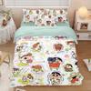 Cute Crayon Shin chan ,Microfibre Bedding Sets, Children's Bed Linen with Zip Room Decor Duvet Cover for Teenagers adult