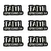 10pcs /Lots Letter Slogan Embroidered Patch Black Iron On Patches For Clothing Thermoadhesive Patches Jackets Hats Backpack Diy 