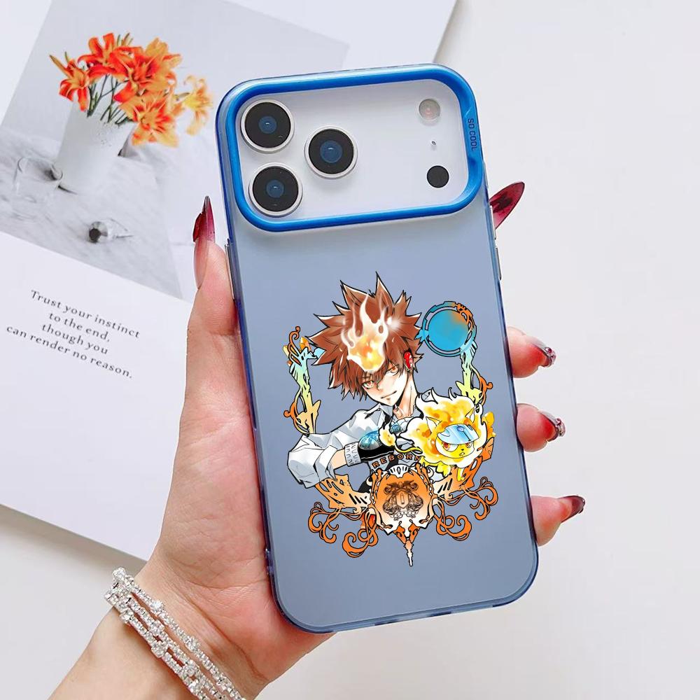 Coole Reborn Anime Handyhülle Für iPhone 17 16 15 14 13 12 11 Pro Max Air Matt Laser Aurora Stoßfest Funda