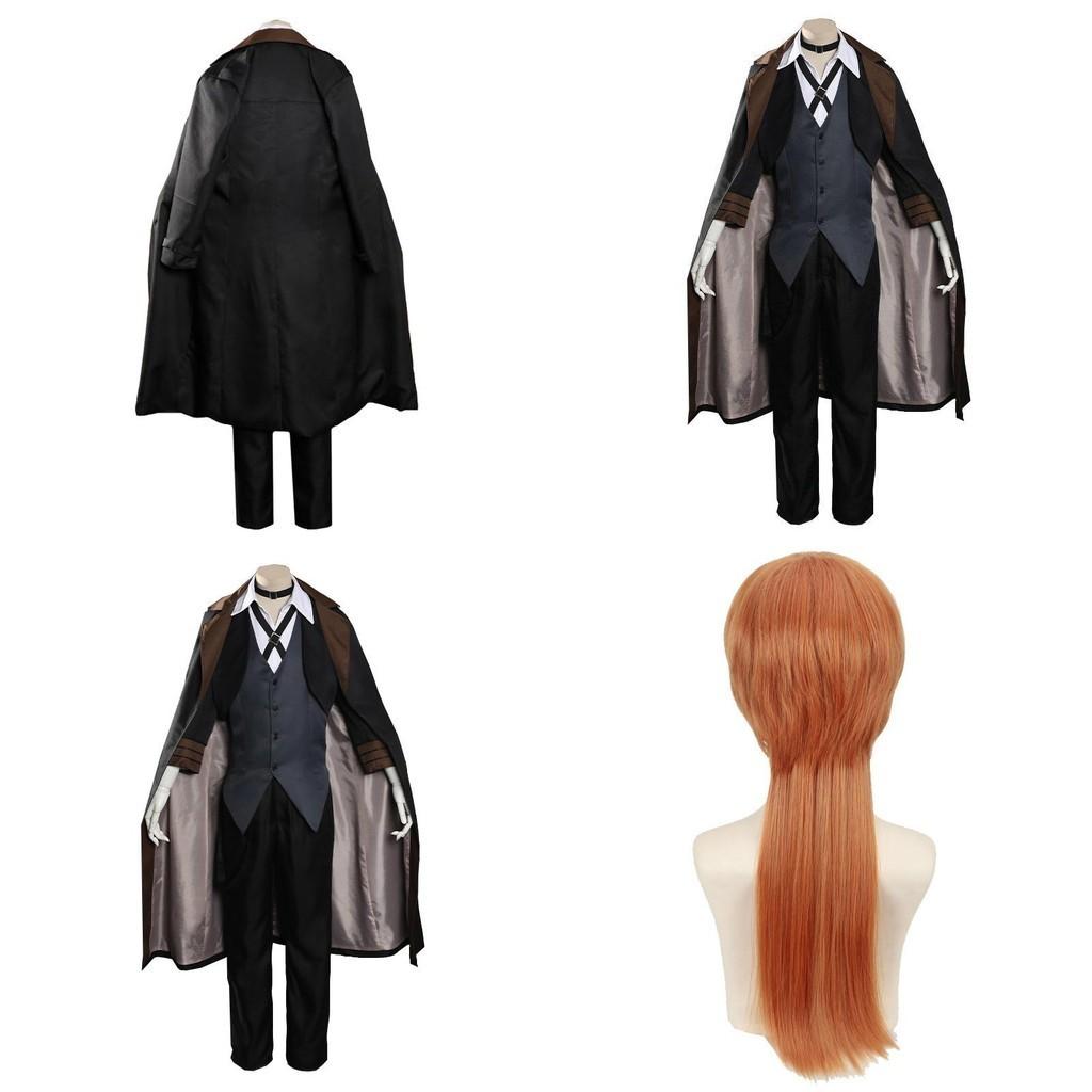 Bungo Stray Dogs Nakahara Chuuya Cosplay Costume Unique Vintage Detective Costume Set