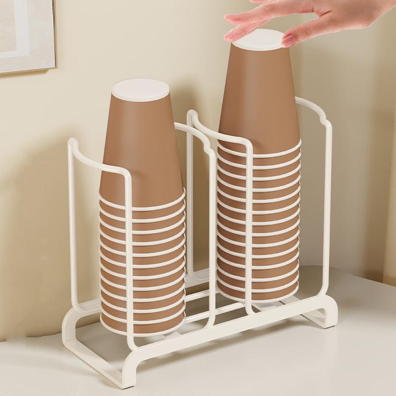 Kitchen Paper Cup Holder Disposables Cups Picker Multifunctional Desktop Cup Storage Rack Household Coffee Cup Holder For Home