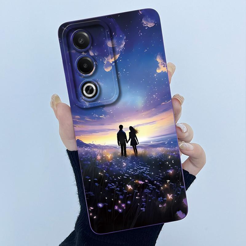 For OPPO A80 5G Case Fashion Simplicity Flower Soft Silicone Back Case For OPPO A80 5G CPH2639 Phone Cover OPPOA80 A 80 Fundas