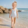 Nordic Style Girls' Sun Protection Quick-Dry Swimsuit: Cute One-Piece or Baby Two-Piece Bikini
