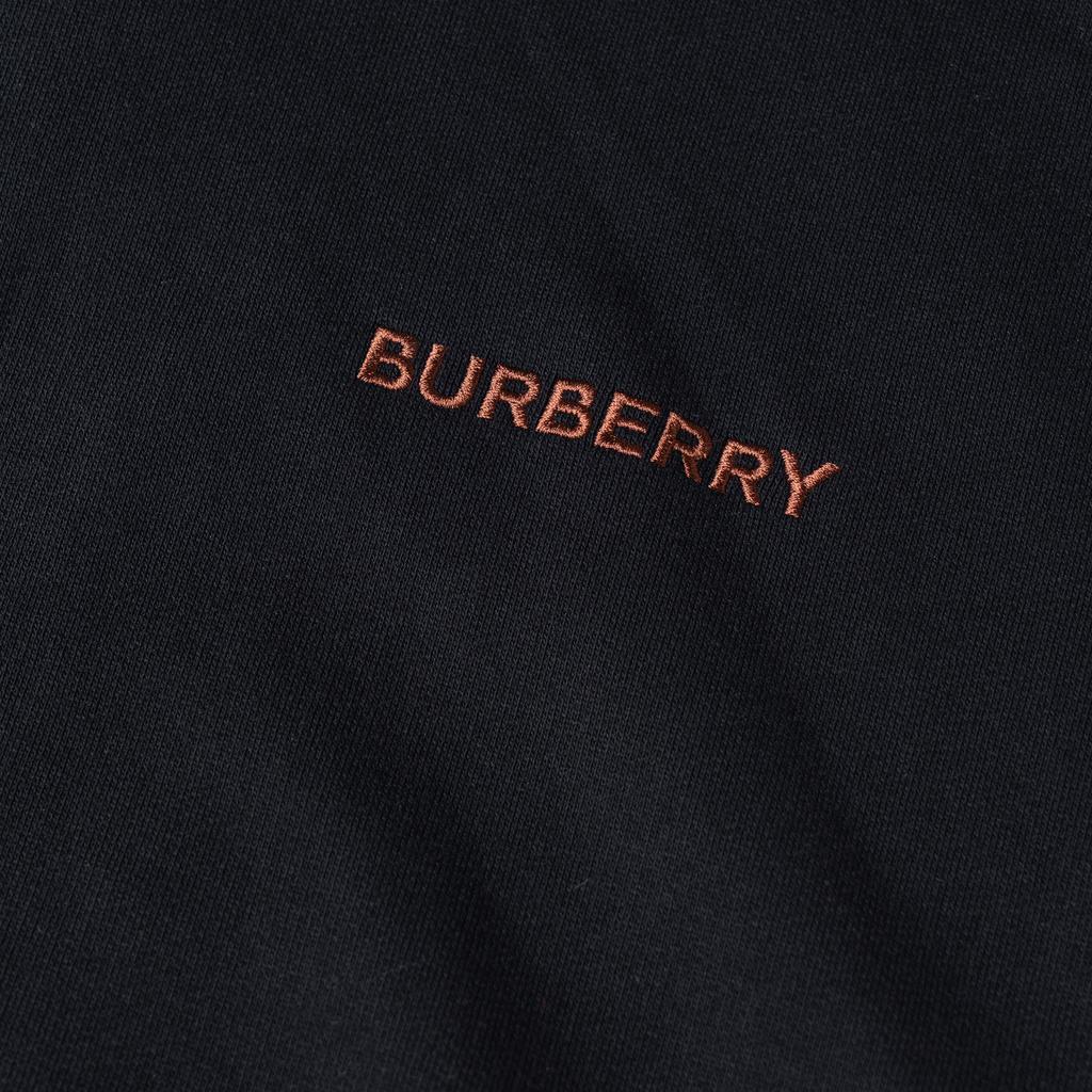Burberry Topstitched Monogram Motif Cotton Oversized Hoodie 80575431