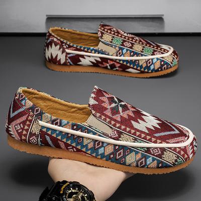 2024 New Summer Printing Pattern Loafers For Men Fashion Causal Flats Shoes Sports Walking Sneakers Zapatillas Hombre