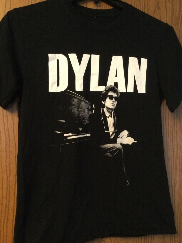 Vintage Bob Dylan Schwarzes Shirt Baumwolle Geschenk Für Fan Alle Größen Unisex 1HRC33 Unisex T-Shirt