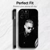 RxB CB-C-Chris BrownS Phone Case For iPhone17,16,15,14,13,12 Plus,Max Soft Silicone Black Cover