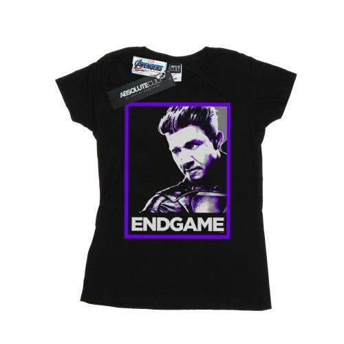 Marvel Womens/Ladies Avengers Endgame Hawkeye Poster Cotton T-Shirt
