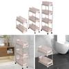 Utility Cart Sturdy Slim Storage Cart for Laundry Room Bathroom Narrow Place