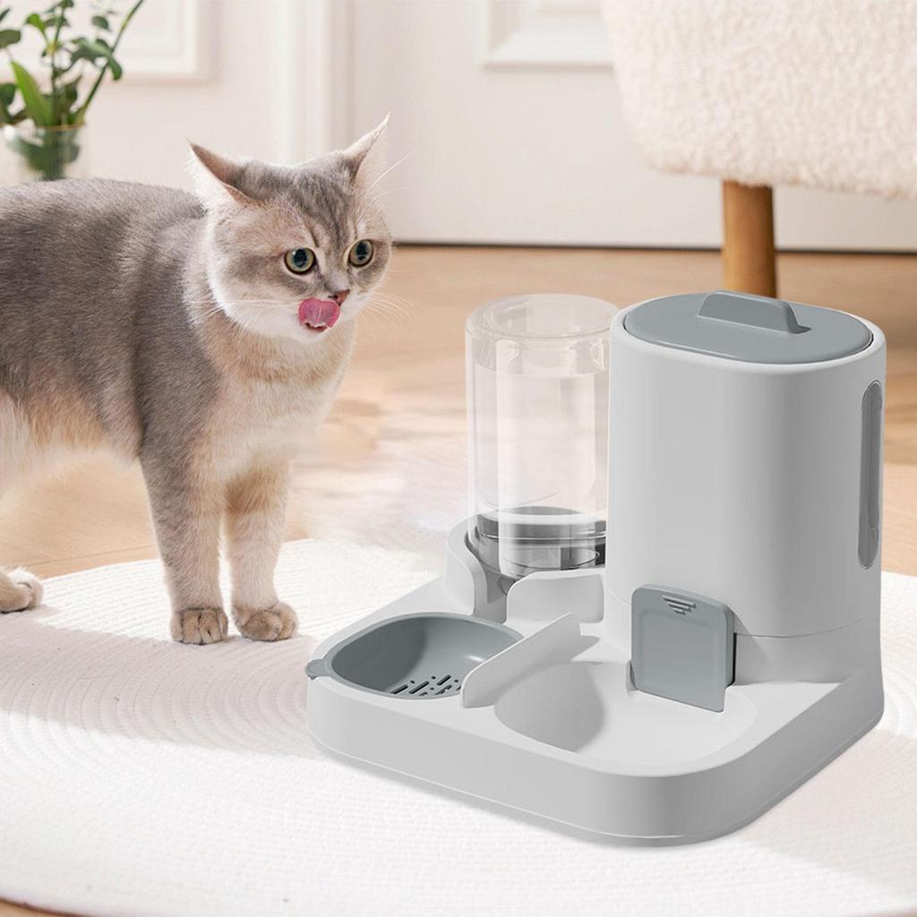 Automatic Pet Feeder, Food And Water Dispenser, Convenient Dog And Cat Feeder, Supplies for Cats And Small Dogs