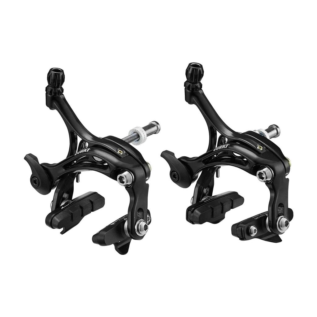 Corki Cycles Bicycle Brake Set, 2-Piece Front and Rear Brake Caliper Set - Black