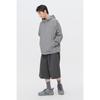Customellow Hooded Jacket Dark Grey Fabric C9uam26112gyd