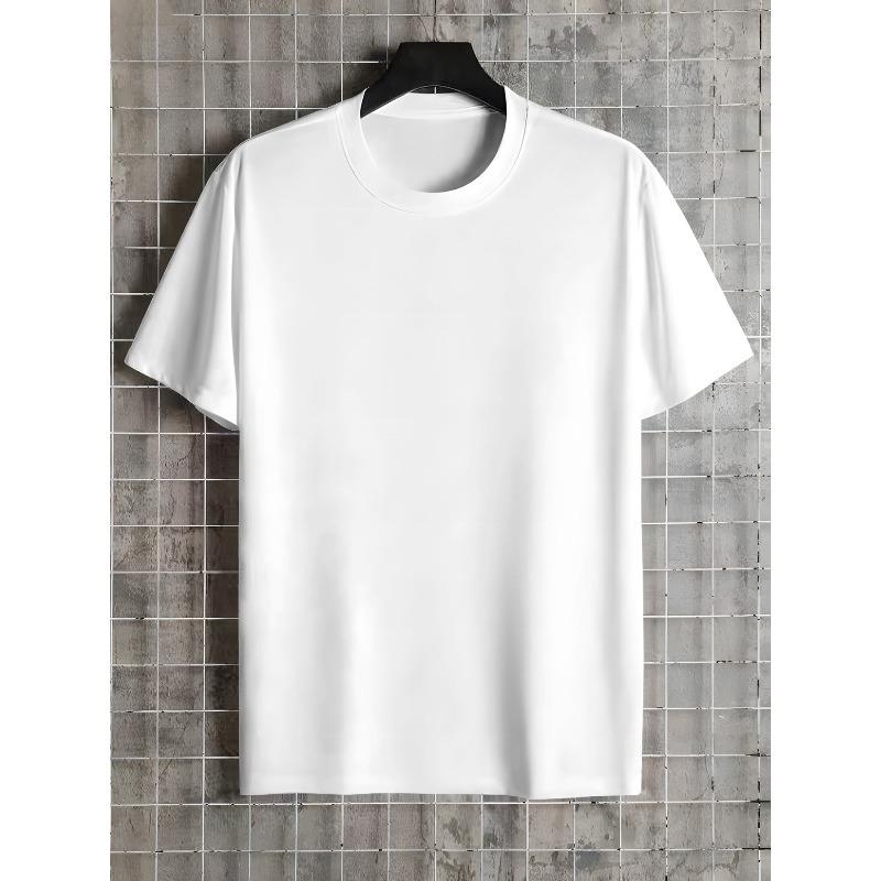 European Size Men's "I'm Not Antisocial" Back Print T-Shirt -Summer Streetwear Crew Neck Short Sleeve Top with Slogan,Regular Fit Casual Blouse Shirt