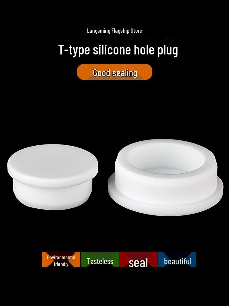 Silicone T-Shaped Sink & Bathtub Hole Plug for Overflow Prevention.