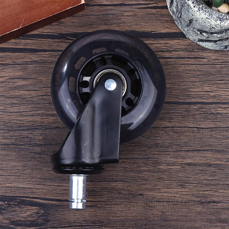 1Pcs Office Chair Caster Wheels Heavy Duty & Safe For All Floors Including Hardwood 3" Rubber Replacement For Desk Floor