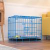 Foldable Metal Dog & Cat Cage for Home, Indoor/Outdoor, Car or Rescue Use