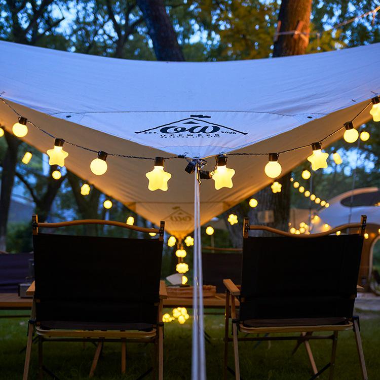 Outdoor Starry Globe Solar Lights for Tents, Markets, and Courtyards