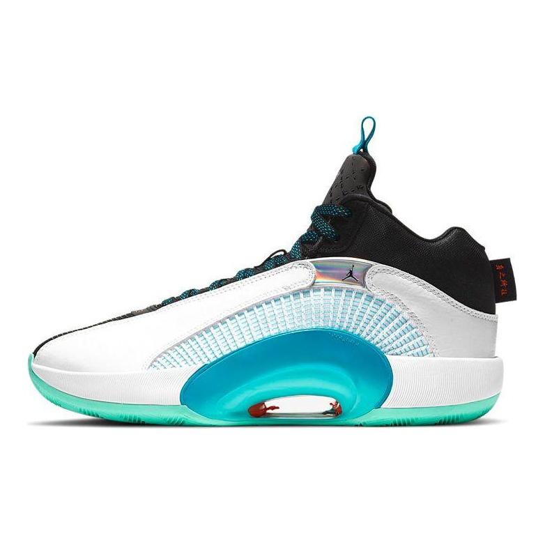 Guo Ailun x Air Jordan 35 GC PF Morpho Unisex Sneakers White Black Laser-Blue CZ8153-100