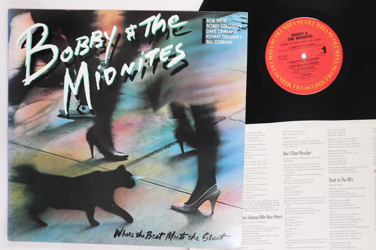 LP Record BOBBY  THE MIDNITES  Where The Beat Meets The Street BFC39276 COLUMBIA 1984 US Rock Used