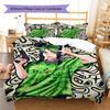 Billie Eilish Pattern Bedding,Quilt Set Quilt Cover Pillowcase Home Birthday Gift (1 * Duvet Cover + 2 * Pillowcase, Without Core)