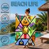 Vibrant Battle Zombies Beach Towel, Microfiber Beach Towel, Perfect For Pool, Beach, Travel, Home Decor Beach Party Fan Gifts