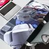 Large Mouse Pad Mobile Suit Gundam Carpet Laptop Pc Gamer Keyboard Mat XXL Mousepad Edge White Tassel Rubber Table Mat