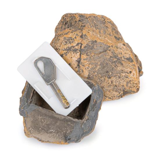 Garden Fake Stone Key Hider Storage Box Outdoor Yard Lawn Simulated Rock Resin Statue Decoration House Spare Key Secret Holder Container