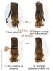 Synthetic Curly Ponytail Hair Multi-color Extensions Bandage Wrapped 18-inch Extension Ponytail For Women Daily Use