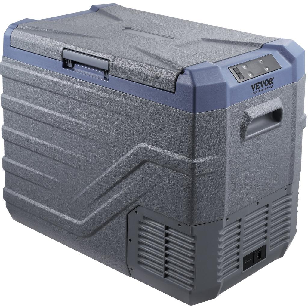 VEVOR Car Refrigerator, 12 Volt Car Refrigerator Fridge, 45 L Single Zone Portable Freezer with Built-in Light, -4 degrees F-68 degrees F