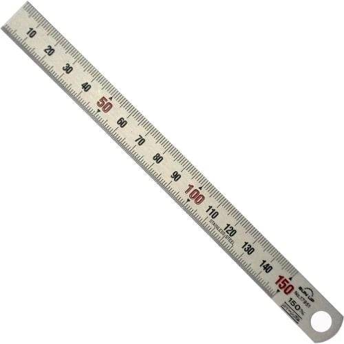 KONYO SUN UP Stainless Steel Reversible Ruler, 150mm