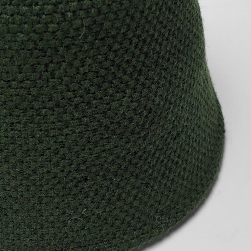 LALA Handgestrickte Wollmütze - Grün