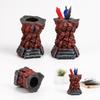Halloween Pen Holder, Gothic Desk Pencil, Skeleton Ornament for Home Tabletop