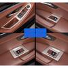 For BMW 5 F10 F11 Accessoris Interior Door Window Lift Switch Button Cover Trim