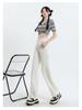 Women's High-Waist White Wide-Leg Jeans - Slim, Straight, Floor-Length, and Loose Fit for Spring & Autumn 2025