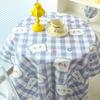 Instagram Cartoon Cute Tablecloth Home Kitchen Dining Table Students Writing Desk Dressing Table Cover Dustproof Cloth