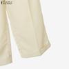 ZANZEA Womens 3/4 Sleeve Blouse and Pants Casual Two Piece Suit Sets