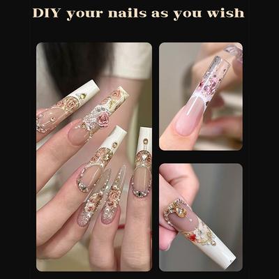 30/60/75/150Pcs French Dual Forms 15 Sizes Clear Reusable Nail Extension Builder Gel French Tip Manicure Tool Diy Art Salon
