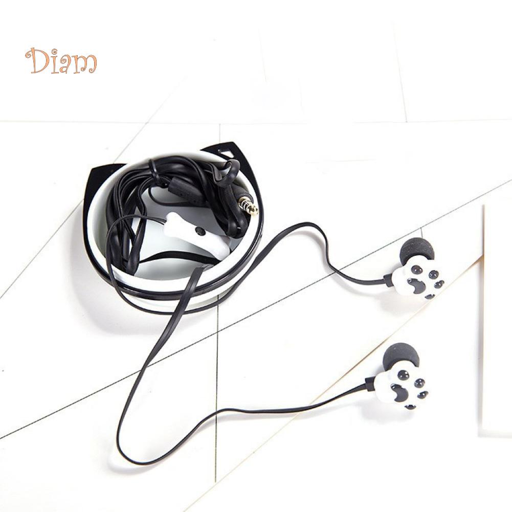 SP Cute Cat Claw 3.5mm Jack Wired In-ear Phone Earphones Headphone