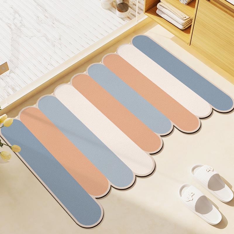 Quick-Dry, Non-Slip Absorbent Bathroom Mat - Customizable & Easy to Clean.