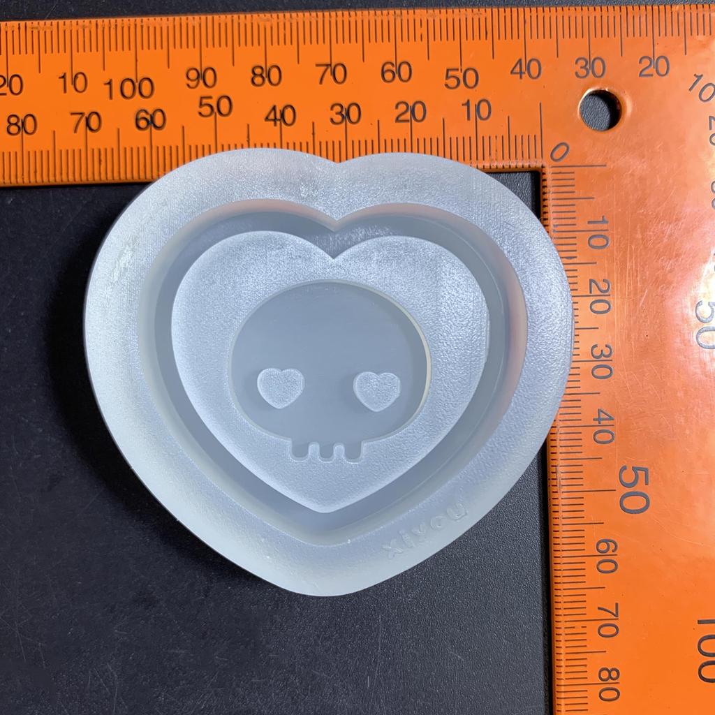 Resin Shaker Mold,Reusable Cute Silicone Quicksand Mould for DIY Crafts Keychain
