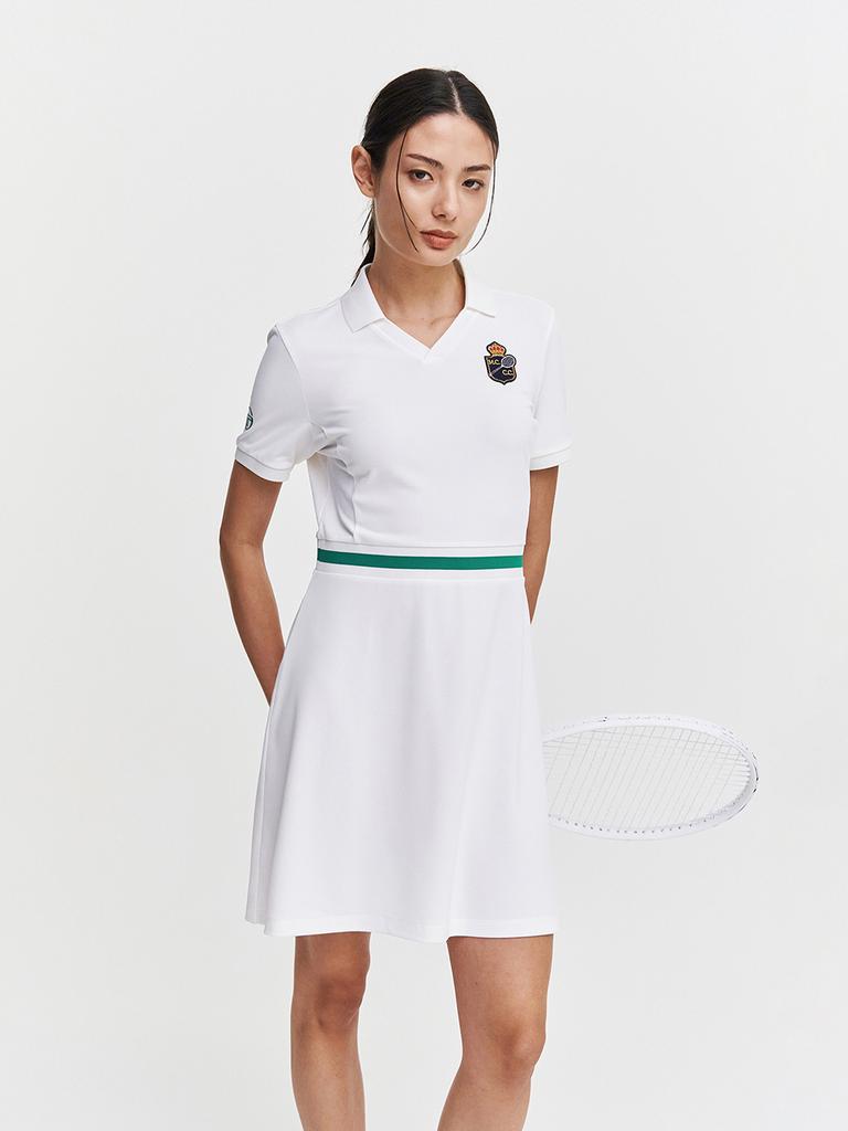 SERGIO TACCHINI Mc Rally Short Sleeve Dress (White)